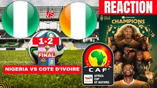 Nigeria vs Cote DIvoire 12 Live Africa Cup Nation AFCON Final Football Match Score Super Eagles [upl. by Wonacott239]