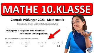 🚀🚀🚀 NEUE 2023 ABSCHLUSSPRÜFUNG Realschule Mathe  ZP 10 Generalprobe  Kopfrechnen und Schätzen [upl. by Dulcine]