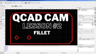 QCAD CAM Fillet [upl. by Culliton]