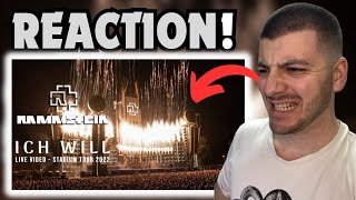 Rammstein  Ich will Live Video  2022 REACTION [upl. by Mariellen]