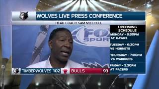 Timberwolves coach Sam Mitchell on the 10392 win at Chicago [upl. by Aeneas226]