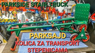 PARKSAJD KOLICA ZA TRANSPORT STEPENICAMA  PARKSIDE STAIR CLIMBING TRUCK TROLLEY [upl. by Akinak275]