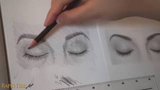 How to Draw Closed Eyes  Beginner Friendly [upl. by Fujio]