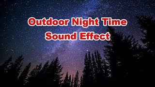 Outdoor Night Time Sounds Noises  Film amp Sound Effects No Copyright [upl. by Notle629]