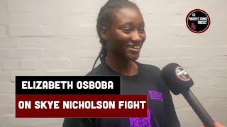 ELIZABETH OSHOBA CALLS FOR FIGHT WITH SKYE NICOLSON [upl. by Nwahsiek]