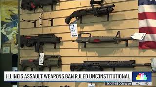 Semiautomatic weapons ban ruled unconstitutional in Illinois by federal judge [upl. by Lianne]