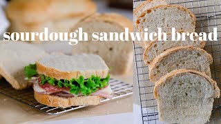 Sourdough Sandwich Bread  The Easiest Bread Youll Ever Make [upl. by Htabmas878]