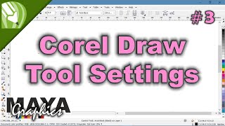 Corel draw tool settings  3  corel draw tutorials  Default settings in coreldraw [upl. by Marlette]