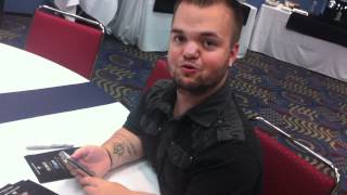 Hornswoggle makes a big announcement at WrestleMania Axxess [upl. by Licec161]