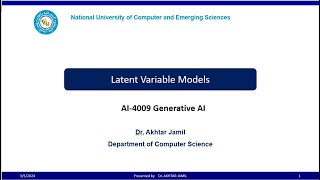 Generative AI Introduction to Latent Variable Models [upl. by Ilrac696]