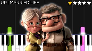 Disney Pixar’s “Up”  Married Life  EASY Piano Tutorial [upl. by Itsur]