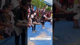 Rice Husking competition virelvideo travel nagaland [upl. by Etep394]