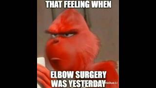 That feeling when elbow surgery is tomorrowmemesaifunnyviral [upl. by Nekciv]