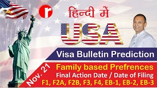 US Immigration Updates November 2021 Visa Bulletin Predictions Movements Nov 2021 [upl. by Cavallaro634]