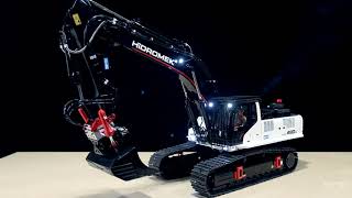 Awesome RC Excavator HIDROMEK HMK490 LCHD From MetalHobi [upl. by Adnaluoy270]