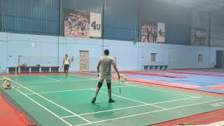 Badminton Singles Match  Nitin Vs Deepak  Match1 Part2 [upl. by Norrehs507]