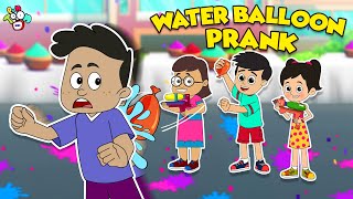 Water Balloon Prank  Holi 2024  Kids Stories  English Cartoon Stories  PunToon Kids [upl. by Yelsha]