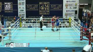 Vasyl Tkachuk UKR vs Lovro Pavčec CRO EUBC U23 Championships 2024 92kg [upl. by Peoples]