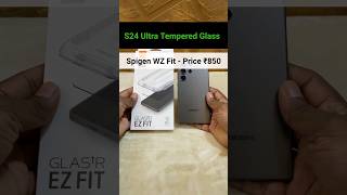 S24 Ultra Full covered Tempered Glass  Spigen Case friendly 🤩 [upl. by Nael578]