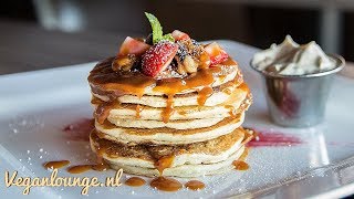 HAVERMOUT PANNENKOEK🥞🥞🥞RECEPTCRANBERRY BANAAN EN APPEL🍌🍎 [upl. by Britt117]