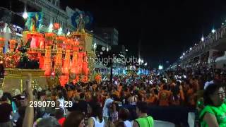 リオデジャネイロのカーニバル（ブラジル） ／Rio de Janeiro Carnival revelers watch performers in Egyptian costumes [upl. by Nosiddam]