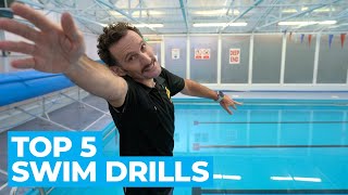 Top 5 Swim Drills For Triathletes  Triathlon Training Tips [upl. by Yadnus]