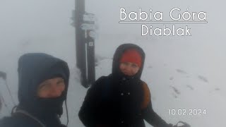 Babia Góra  Diablak  zima  10022024 [upl. by Nylanna965]