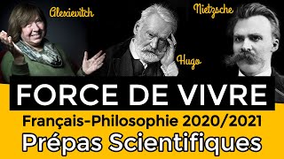 FORCE DE VIVRE 💪 Le FrançaisPhilosophie en CPGE Thème de Prépa scientifique 20202021 [upl. by Areis]