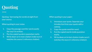 Summarizing and Paraphrasing [upl. by Carley]