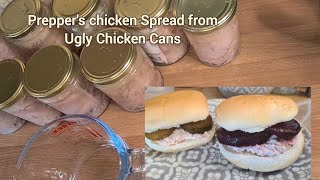 Frugal Living  Ugly Chicken Spread  Canned amp Dried food  15 min Recession Meal Ideas [upl. by Emerej]