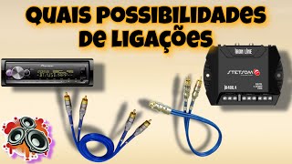 COMO LIGAR CABOS DE AÚDIO RCA E CABOS Y TEM VÁRIAS FORMAS [upl. by Rainger191]