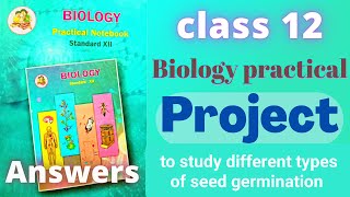 Biology project class 12 practical book maharashtra board [upl. by Bainter671]