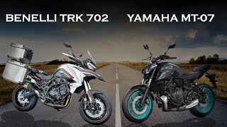 Motovlog  Am testat Benelli TRK 702 si Yamaha MT07 la MotoMus [upl. by Ainessej697]