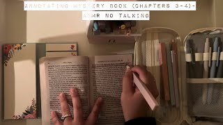 Annotating Mystery Book Chapters 34 ASMR No Talking [upl. by Mosi]