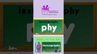 Word of the Day  Lexicography  Words in Syllables  Phonemic Awareness  Learning to Read Phonics [upl. by Nealey]