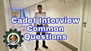 Common interview questions for cadet applicants 2022 [upl. by Shien]