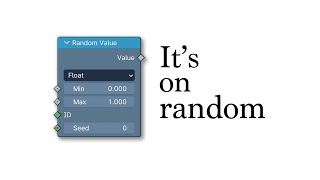 An animated guide to the Random Value geometry node in Blender [upl. by Derfliw]