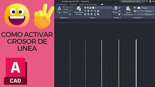 Como ver el GROSOR DE LINEAS en AUTOCAD [upl. by Senga535]