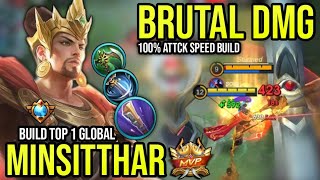 MINSITTHAR BEST BUILD 2024  BUILD TOP 1 GLOBAL MINSITTHAR GAMEPLAY  MOBILE LEGENDS✓ [upl. by Eitsyrhc]