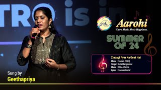 Zindagi Pyar Ka Geet Hai  Cover Song By Gheedha  Aarohi Bangalore [upl. by Ttsepmet]