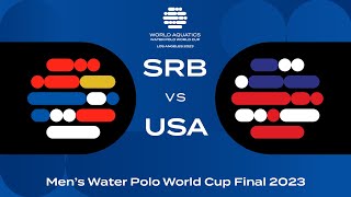 Serbia vs USA  QuarterFinals  Men’s Water Polo World Cup Final 2023 [upl. by Cristy]