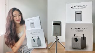 LUMOS NANO Portable Projector Features amp Review  Transforming my dorm into a cinema [upl. by Straub]