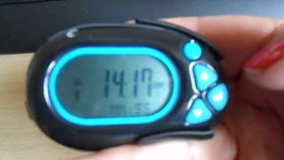 HOW TO SET UP AND USE A WEIGHT WATCHERS LCD PEDOMETER [upl. by Grinnell125]