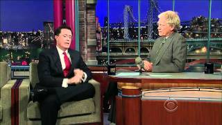 Stephen Colbert on Letterman 10710 [upl. by Cirdor]