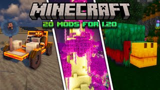 20 AMAZING New Minecraft Mods for 120  Forge amp Fabric [upl. by Euqinamod]