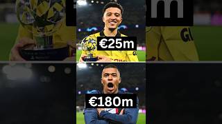 Dortmund vs PSG UEFA Champions League Starting XI Current Market Value football ucl sancho [upl. by Dorena]