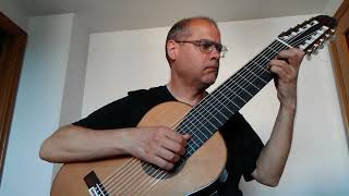 Le Papillon Op50 No2 Grazioso  Mauro Giuliani  10 String Guitar [upl. by Ylyl291]