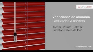 Cortinas venecianas de aluminio para las ventanas [upl. by Snowman]