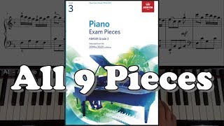 ABRSM Grade 3 Piano 2019 amp 2020 All 9 Pieces [upl. by Egerton166]