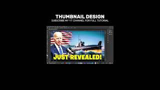 Thumbnail design in photoshop graphicdesign photoshoptutorial thumbnails shorts design [upl. by Carry]